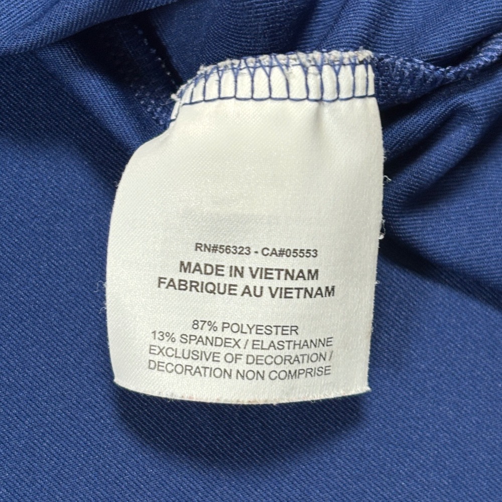 Nike Polo Shirt Mens XL Blue Dri-FIT Triangle Print Short Sleeve Golf Tee - Picture 10 of 12